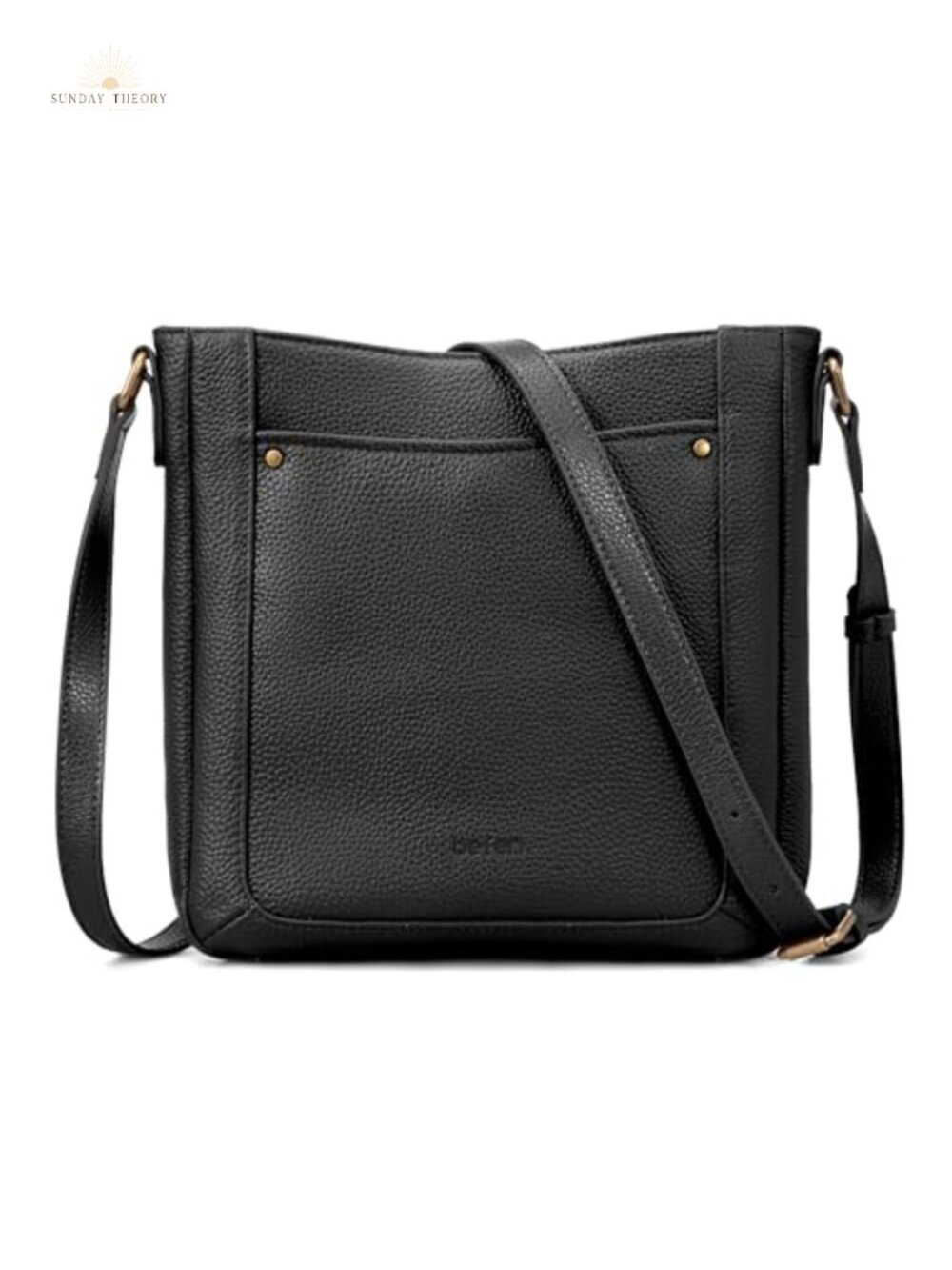 Genuine Leather Crossbody Bag RFID Blocking Multi-Pocket Purse